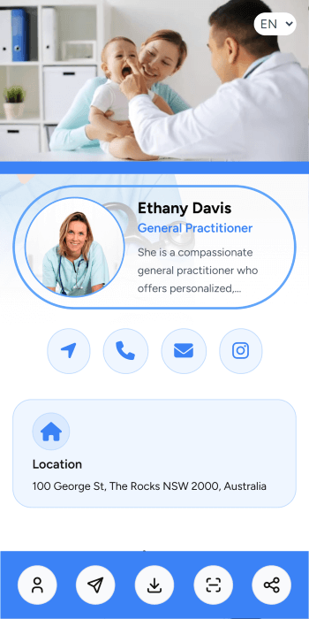 Doctor vCard theme sample